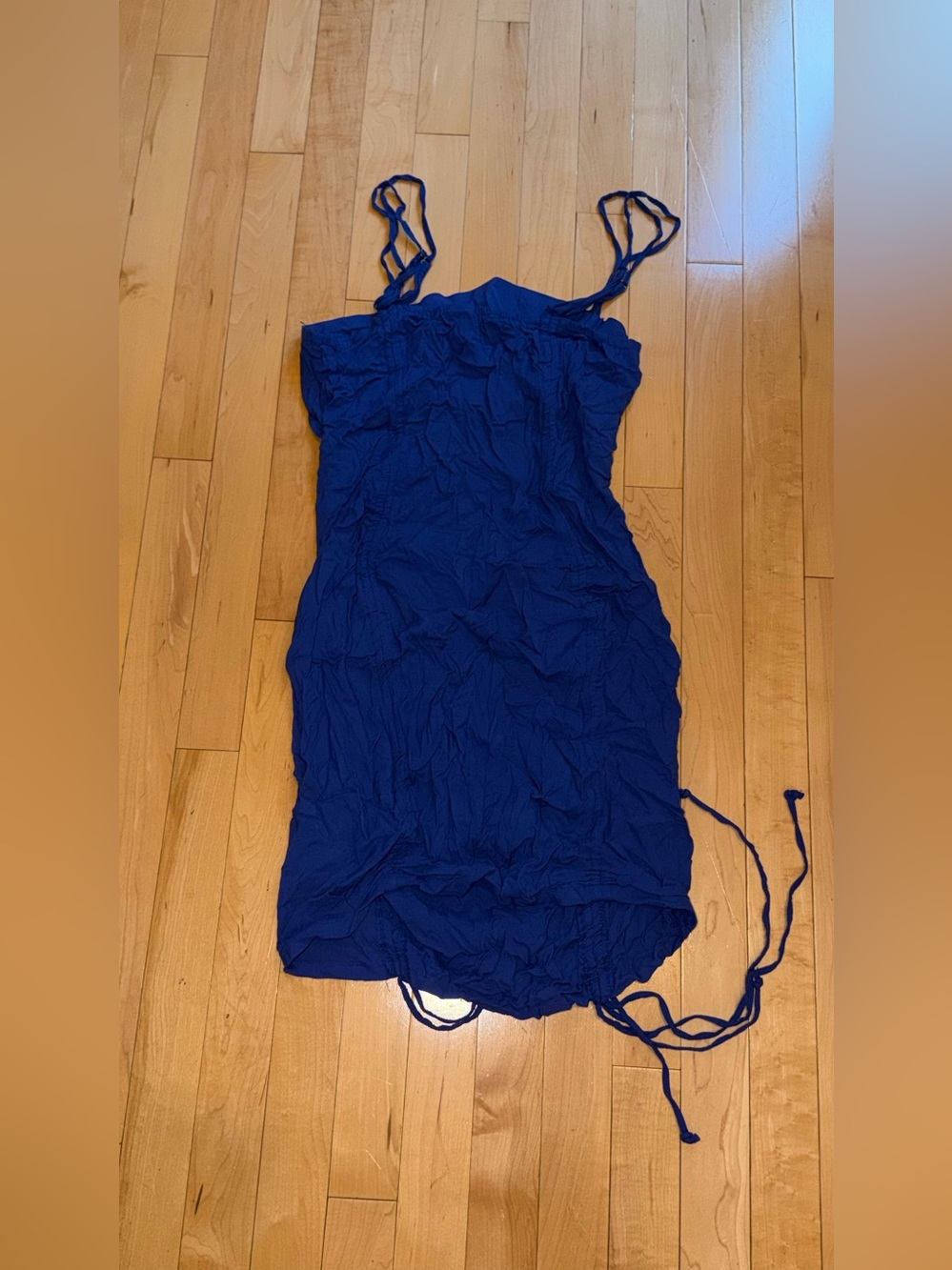 Wild Fable Royal Blue Cutout Ruched Mini Dress Size XL